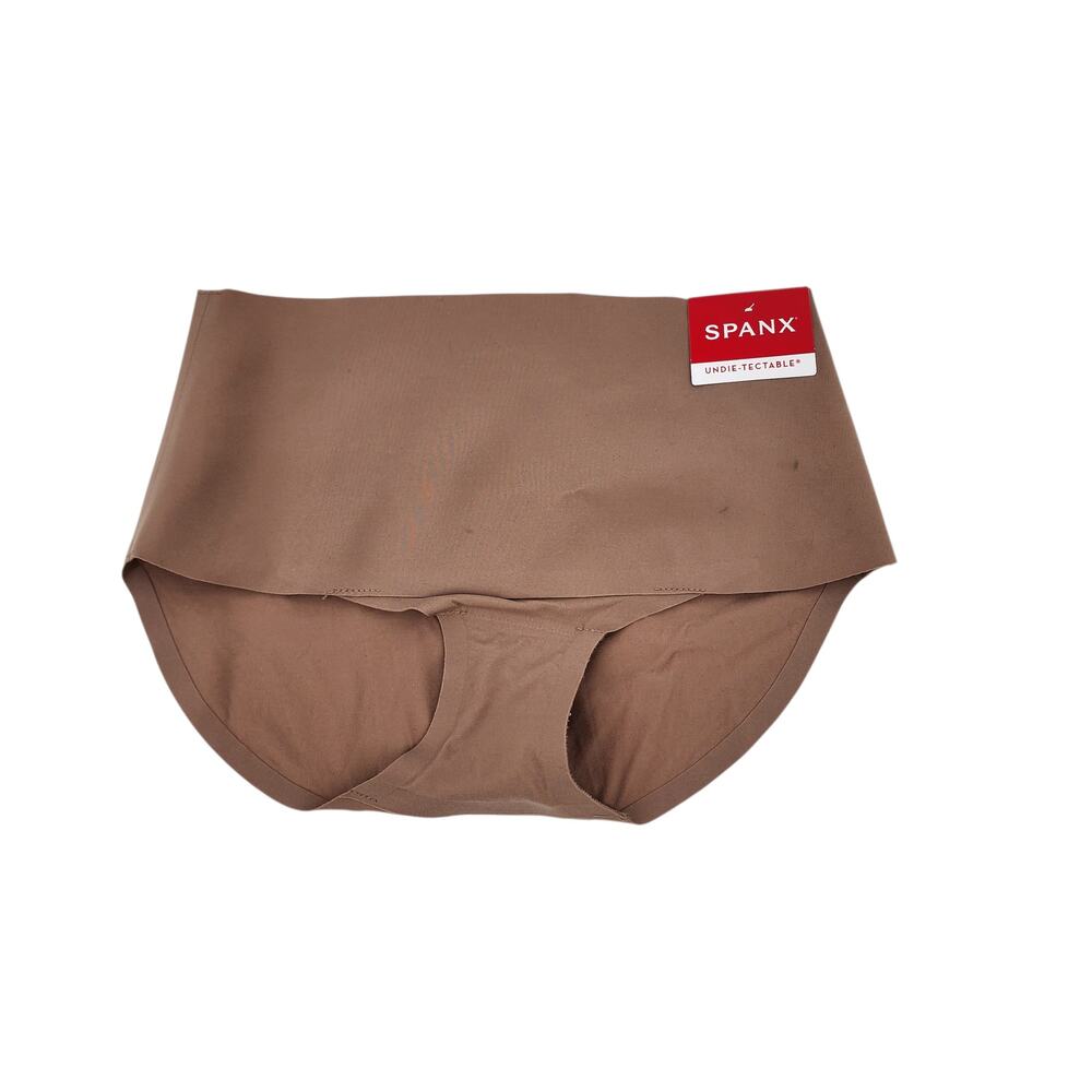 NWT Spanx Cafe Au Lait Brown Super Smooth Undie-Tectable Shapewear Briefs Size S